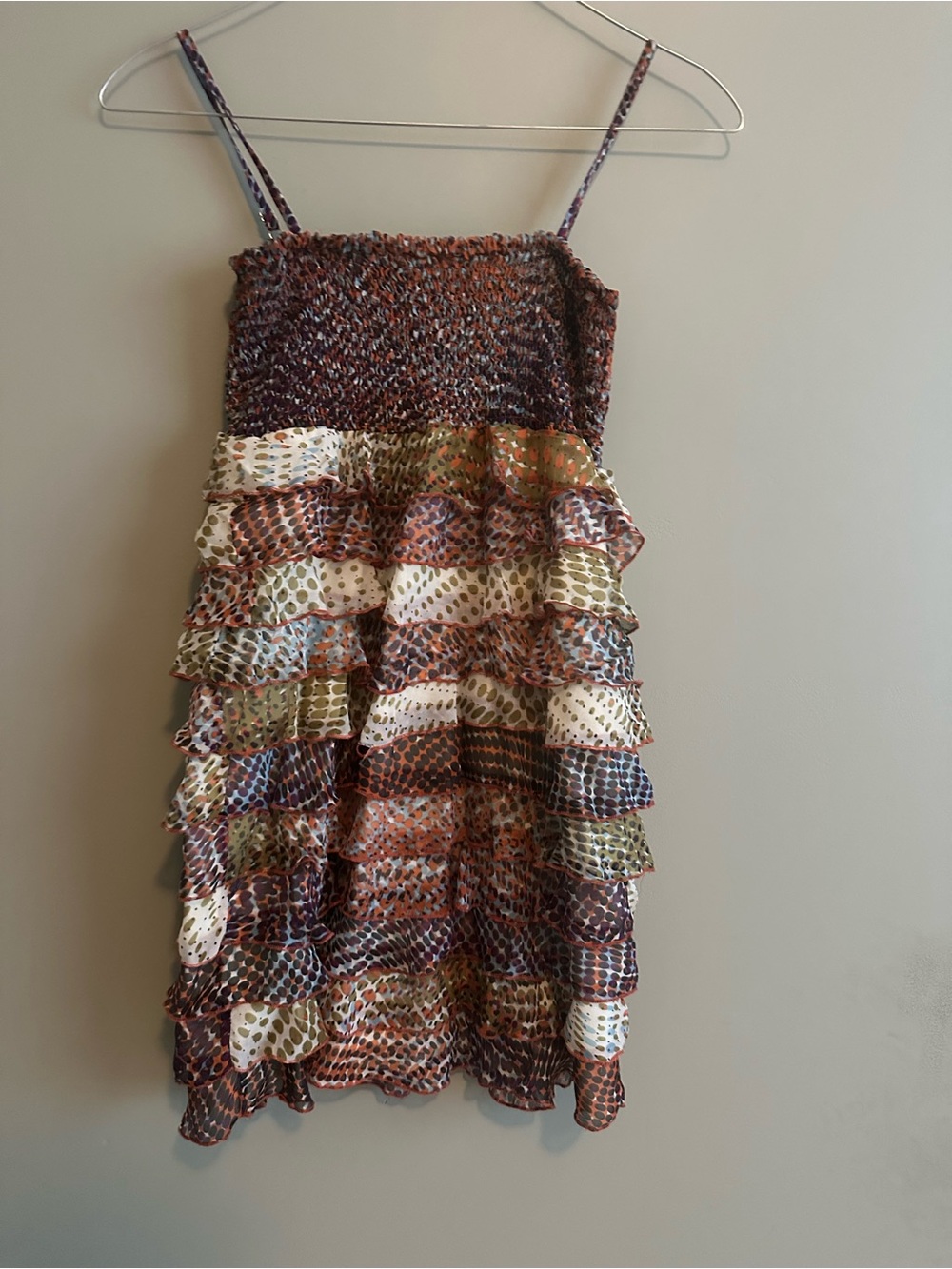 Multi-Color Smocked Ruffle Sundress - Picture 2 of 2